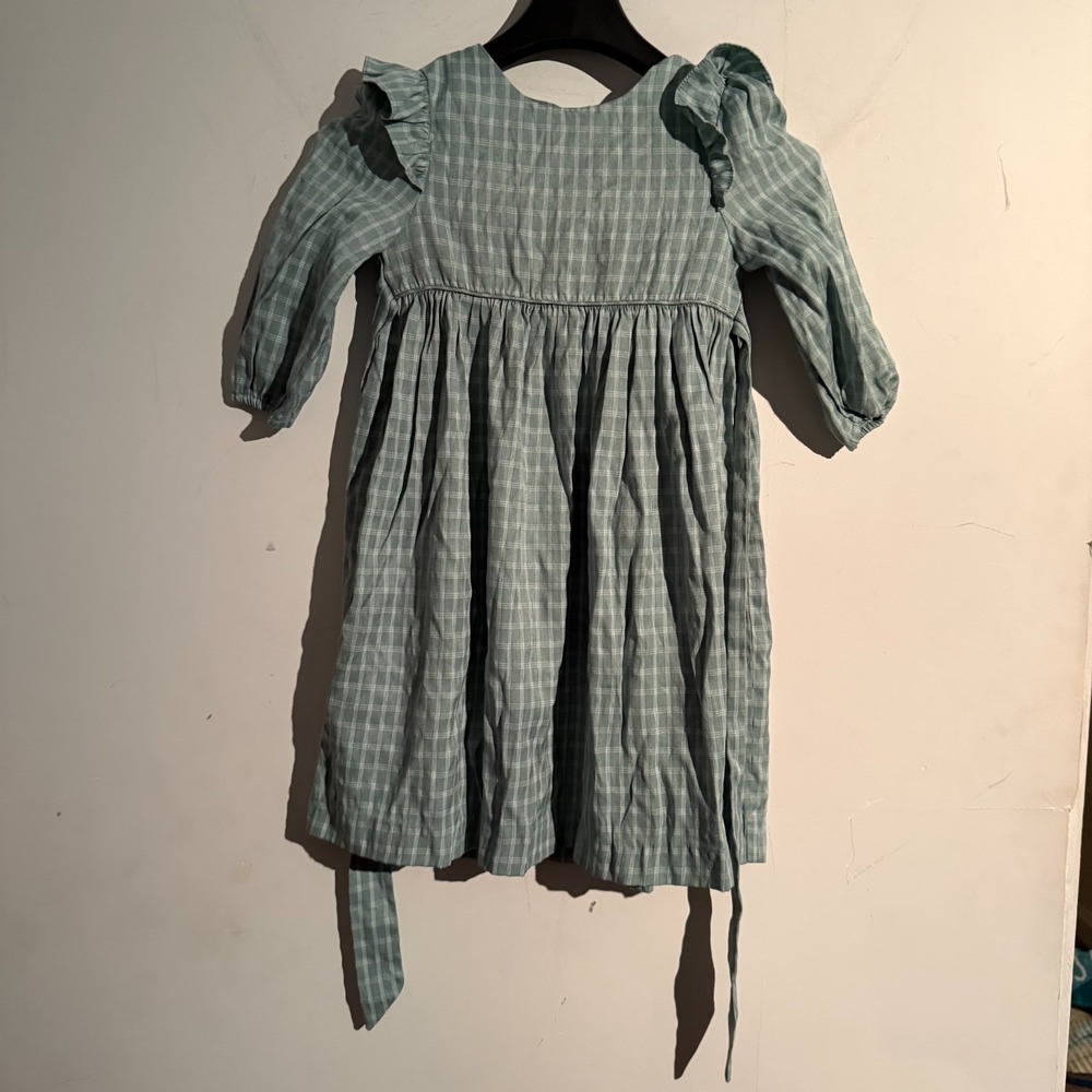 Toddler Girls Edgehill Collection 4T‎ Dress Gingham Flutter Ruffle